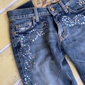 7 For all mankind size 26 sequined Nieman Marcus